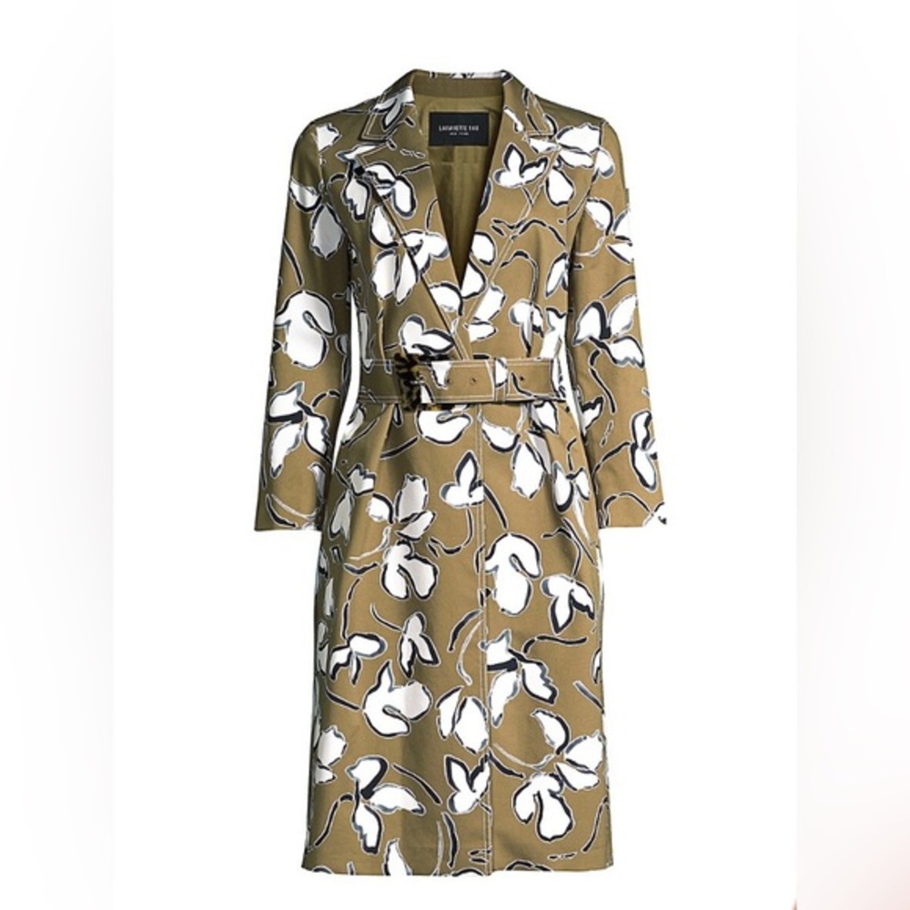 LAFAYETTE 148 NEW YORK  Nicholas Floral Belted Coat